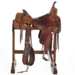 17 Inch Used Jeff Smith Cutting Saddle Wide Tree - Image 2