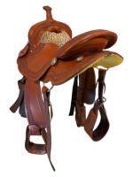 13.5 Inch Used Rico Barrel Saddle - Image 2