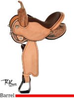 Circle Y barrel racer saddle Kelly Kaminski 1522 - Image 2