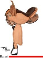 Circle Y barrel racer saddle Kelly Kaminski 1522