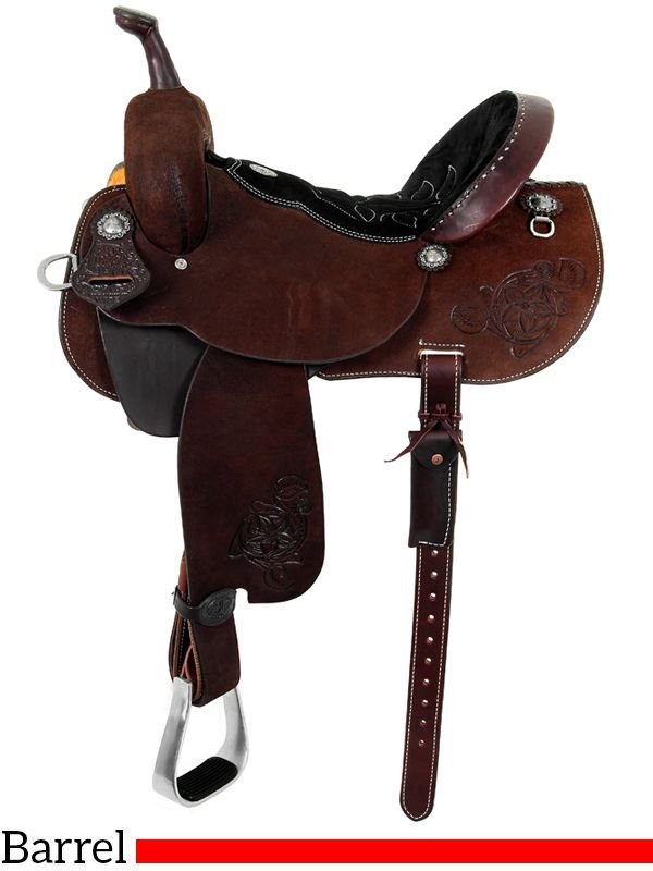 13-to-17-double-j-pozzi-pro-barrel-racer-sbp100b-72 Double J barrel racer saddle Pozzi Pro SBP100B - Image 1