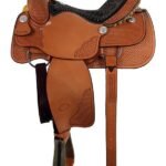Billy Cook ladies saddle Basket Stamped All Around 2046
