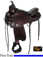 Circle Y trail saddle Julie Goodnight Blue Ridge 1751 - Image 2