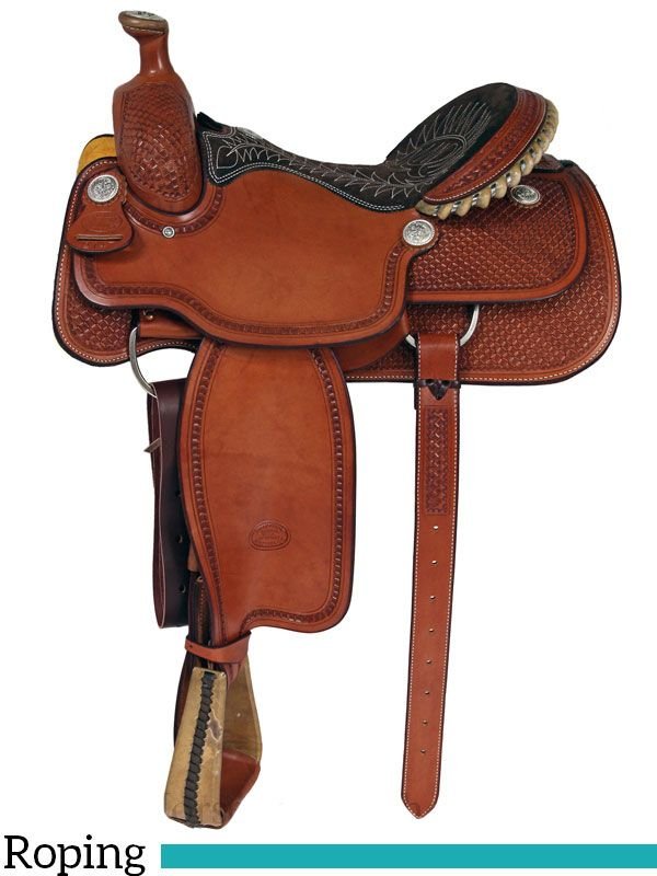 14-5-to-16-billy-cook-arena-roping-saddle-2147-90 Billy Cook Barrel Racing Saddle: 14"-16" - Image 1
