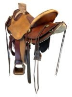 14.5 Inch Used Shale Rock Ranch Saddle - Image 2