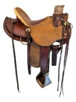 14.5 Inch Used Shale Rock Ranch Saddle - Image 5