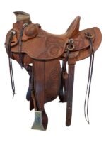 14.5 Inch Used C Schwarz Ranch Saddle