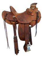 14.5 Inch Used C Schwarz Ranch Saddle - Image 4