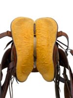 14.5 Inch Used C Schwarz Ranch Saddle - Image 2