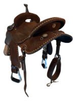 14.5 Inch Used Double J Barrel Saddle - Image 2