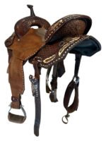HOLD 2026/03/20j 14.5Inch Used Double J Barrel Saddle Wide Tree Pozzi - Image 2