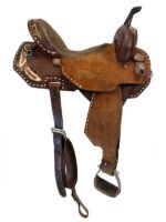 HOLD 2026/03/20j 14.5Inch Used Double J Barrel Saddle Wide Tree Pozzi - Image 5