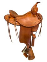14.5 Inch Used Harry Jones Ranch Saddle - Image 4