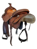 14.5Inch Used Longhorn Billy Cook Trail Saddle 445 - Image 2