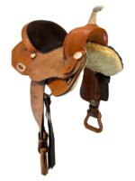14 Inch Used American Saddlery Barrel Saddle - Image 4