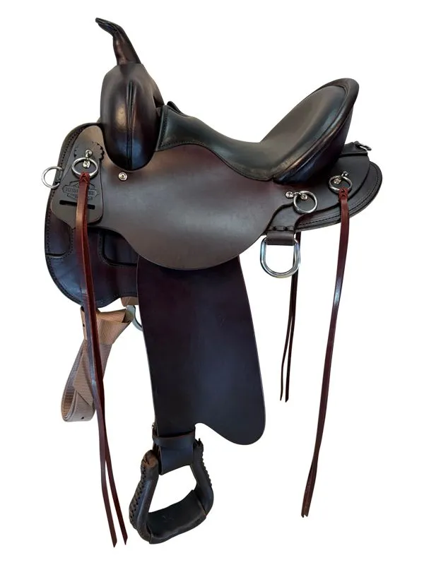 14-inch-used-circle-y-high-horse-little-river-trail-saddle-medium-tree-6863-38 Used Circle Y High Horse Little River Trail Saddle - Image 1