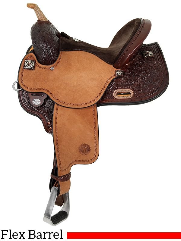 14-to-17-circle-y-kelly-kaminski-kk-faith-flex2-barrel-racer-1524-w-free-pad-199 Circle Y Kelly Kaminski KK Faith Flex2 Barrel Racer: 16" - Image 1
