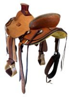 HR Hud Roberts ranch saddle Staci Wade 14 to 17 inch - Image 3