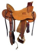 HR Hud Roberts ranch saddle Staci Wade 14 to 17 inch - Image 4