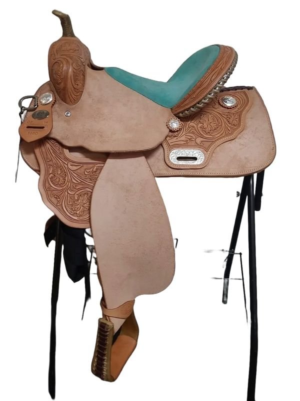 14inch-dp-saddlery-barrel-saddle-saddle-m1580-6740-7 DP Saddlery barrel saddle western 14 inch M1580-6740 - Image 1