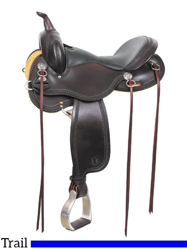 15-16-17-gillette-trail-saddle-by-circle-y-2615-circle-y-saddle-pad-for-1-2-price-or-cash-discount-101 Circle Y trail saddle Gillette 15 to 17 inch 2615 with free pad - Image 1