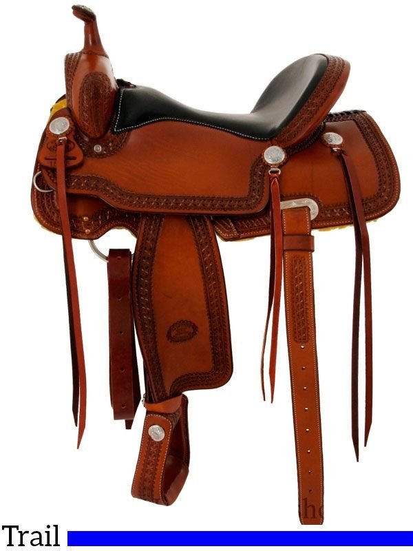 15-16-billy-cook-trail-saddle-usa-made-1538-81 Billy Cook trail saddle 15 to 17 inch 1538 - Image 1