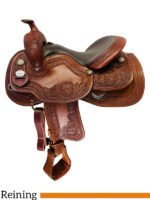 Crates Hand-Tooled Ladies Reining Saddle - Image 2