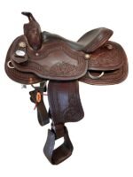 Crates Hand-Tooled Ladies Reining Saddle - Image 6