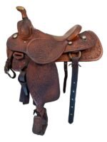 15.5 Inch Used Bill Gromer Roping Saddle