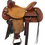 15.5 Inch Used Cox Performance Barrel Saddle