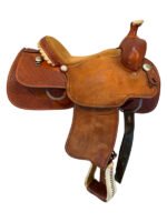 15 Inch Used American Saddlery Roping Saddle - Image 4