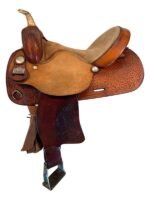 15 Inch Used Big Horn American Barrel Saddle