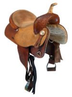 15 Inch Used Big Horn American Barrel Saddle - Image 4