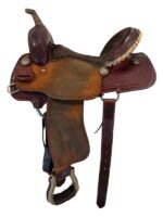 15 Inch Used Billy Cook Barrel Saddle