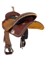 15 Inch Used Billy Cook BW Barrel Saddle - Image 2