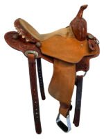 HOLD 2026/03/16j 15 Inch Used Cactus Saddlery Charmayne James Barrel Saddle Wide Tree - Image 5