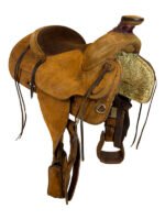 15 Inch Used Fred Hook Roping Saddle - Image 2