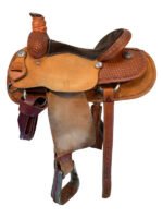 15 Inch Used HR Hud Roberts Roping Saddle