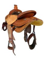 15 Inch Used HR Hud Roberts Roping Saddle - Image 2