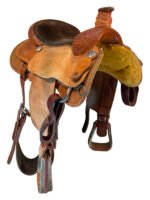 15 Inch Used HR Hud Roberts Roping Saddle - Image 4