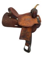 15 Inch Used Pro Rider Barrel Saddle - Image 5