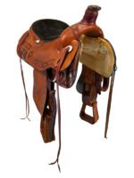 15 Inch Used Rocking R Roping Saddle - Image 4