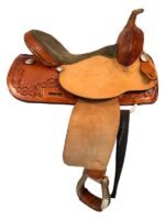 15 Inch Used TexTan Barrel Saddle - Image 6