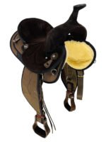 Big Horn Synthetic Trail Saddle: 14"-17" - Image 5