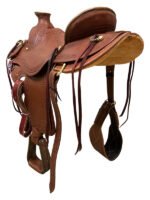 HR Hud Roberts ranch saddle Wade Tree 15 to 17 inch 23 - Image 3