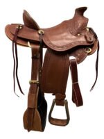 HR Hud Roberts ranch saddle Wade Tree 15 to 17 inch 23 - Image 4