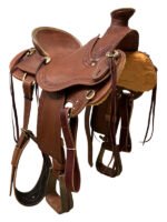 HR Hud Roberts ranch saddle Wade Tree 15 to 17 inch 23 - Image 5