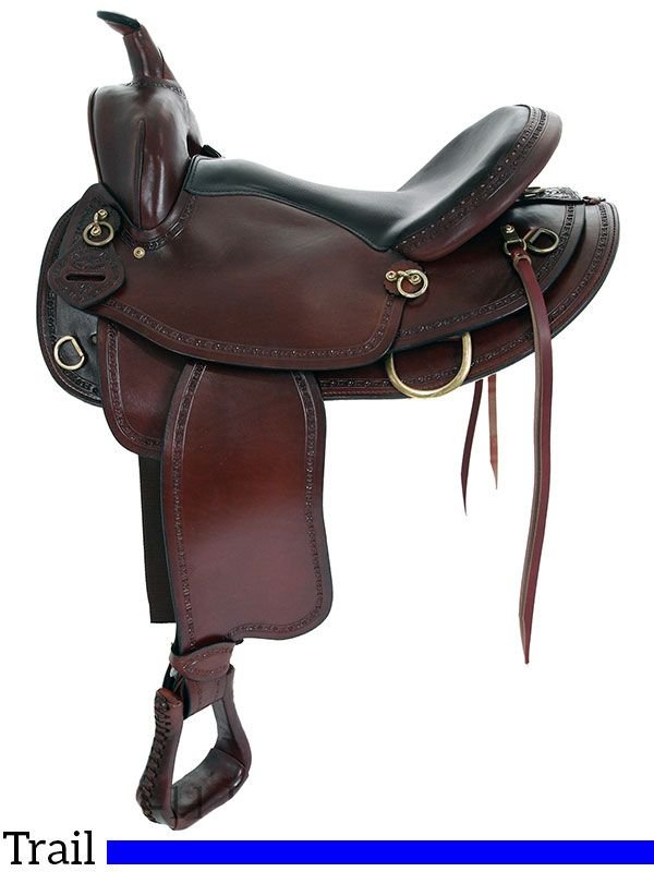16-17-american-saddlery-texas-best-hill-country-trail-ii-saddle-fqh-am940fqh-67 16-17 Inch Big Horn Hill Country Trail - Image 1