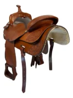 16.5Inch Used Big Horn Trail Saddle Extra Wide Tree - Image 3