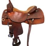 16.5 Inch Used Bobs Custom Cutting Saddle